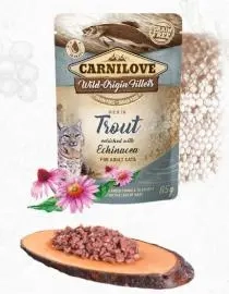 Carnilove Cat kapsička pro dospělé kočky s pstruhem a echinaceou 85 g