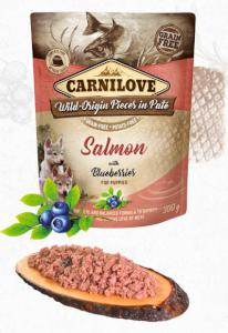 Carnilove kapsička paté pro štěňata losos s borůvkami 300 g
