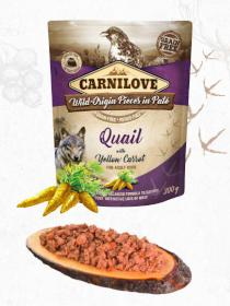 Carnilove kapsička paté pro psy křepelka se žlutou mrkví 300 g