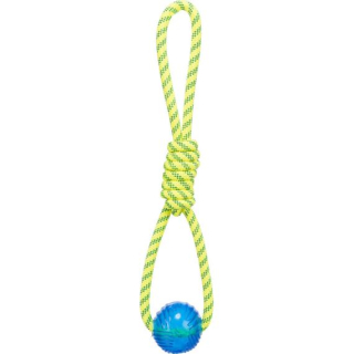 Trixie Aqua Toy lano s gumovým míčkem, plovoucí, ø 6 × 40 cm, polyester/TPR