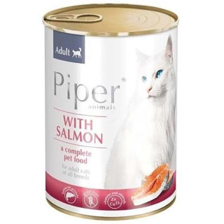 Piper konzerva pro kočky s lososem 400 g