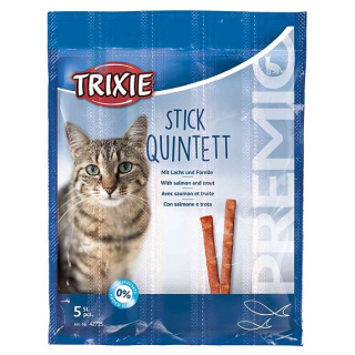 Trixie - PREMIO Quintett tyčinky losos/pstruh 5 x 5 g