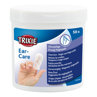 Trixie - Ušní péče - jednorázové pečující návleky na prst, 50ks