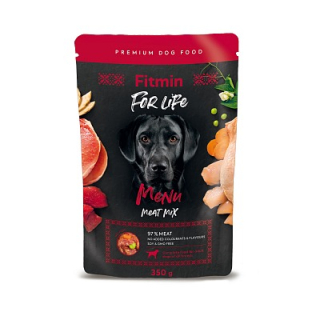 Fitmin For Life Menu Meat Mix masová kapsička pro psy 350 g