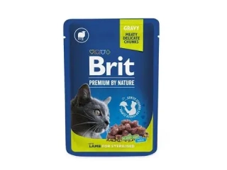 Brit Premium Cat kapsička pro sterilizované kočky s jehněčím 100 g