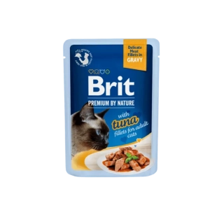 Brit Premium Cat kapsička pro kočky s tuňákem v omáčce 85 g