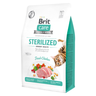 Brit Care Cat Grain-Free Sterilised Urinary Health kuře granule pro kastrované kočky 0,4 kg