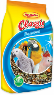 Avicentra Classic menu velký papoušek 1kg