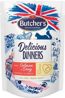 Butcher's Cat Delicious Dinner kapsička pro kočky losos a dorada 100 g