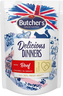 Butcher's Cat Delicious Dinner kapsička pro kočky hovězí 100 g